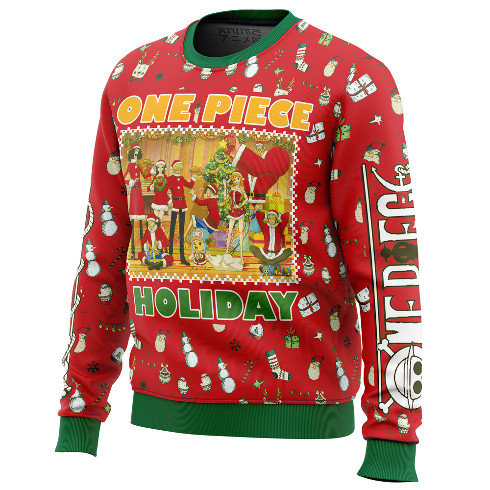 Happy Holidays One Piece Ugly Christmas Sweater - Image 2