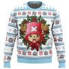 Happy Tony Tony Chopper One Piece Ugly Christmas Sweater FRONT mockup - One Piece EU Store