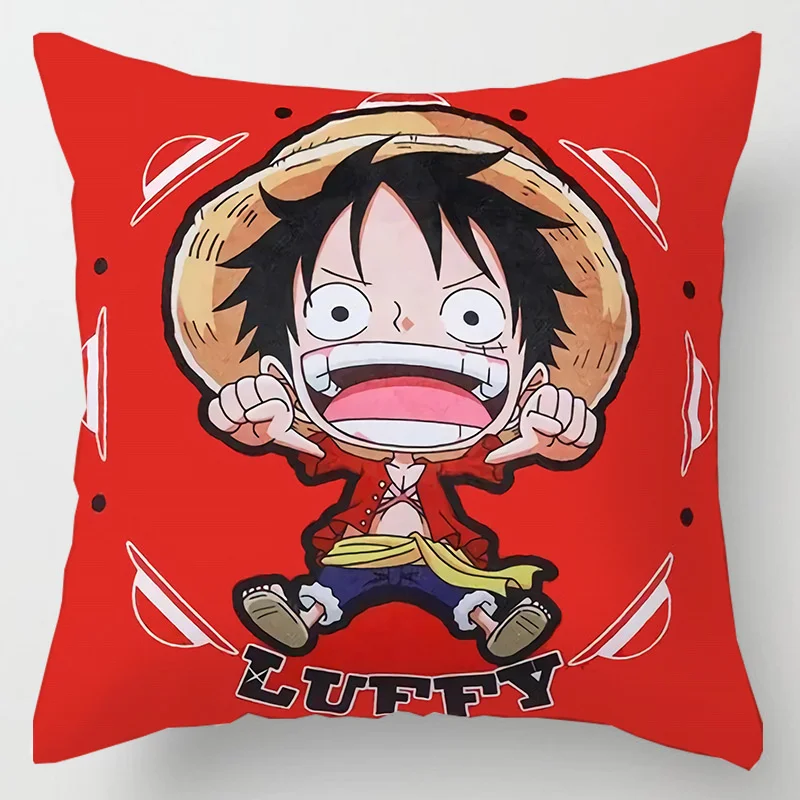 One Piece Luffy Red Pillow