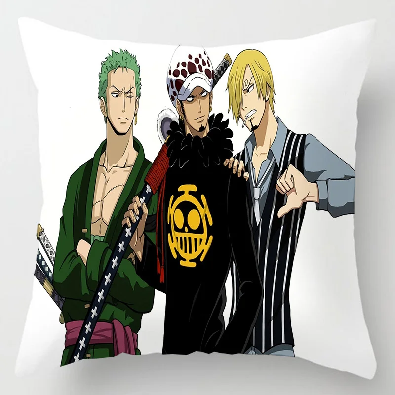 Hot Anime One Piece Figure Toys Roronoa Zoro Tony Chopper Nami Printed Pillows Cover Birthday Party 23 - One Piece EU Store