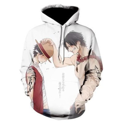 One Piece Luffy And Ace 3D Hoodie