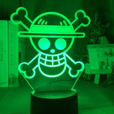 Straw Hat Pirates Logo Led Lamp