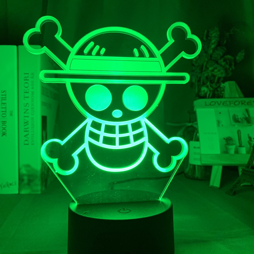Straw Hat Pirates Logo Led Lamp