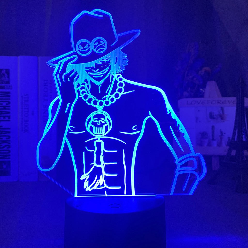 One Piece Ace Cool Led Lamp - Image 3