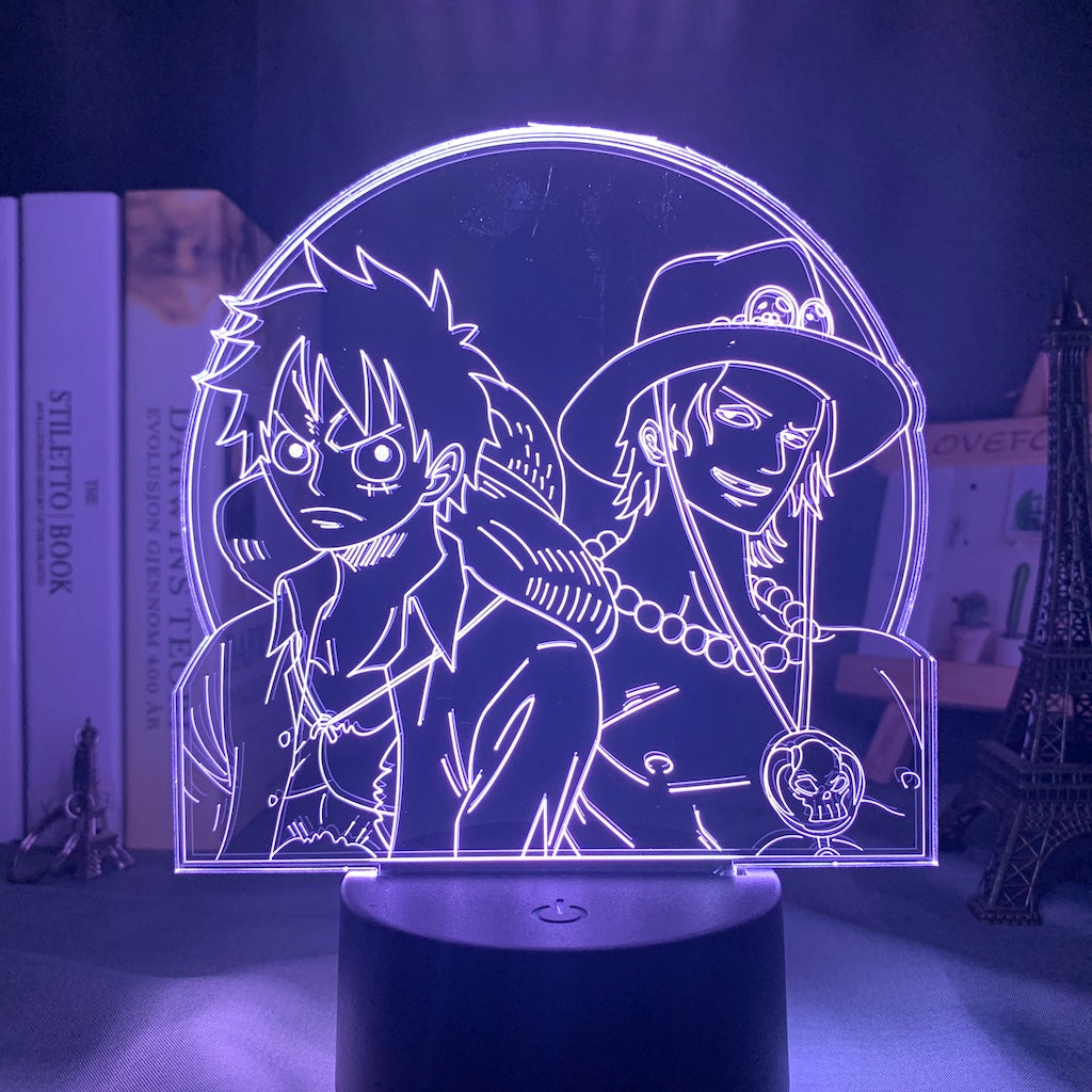 Luffy and Ace Led Lamp