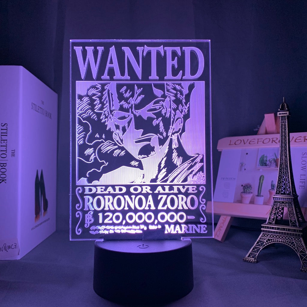 Zoro Wanted Led Lamp - Image 6