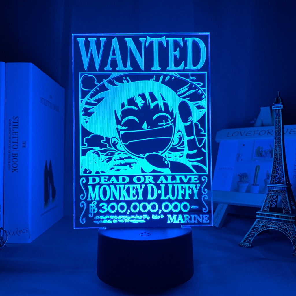 Luffy Wanted Led Lamp - Image 2