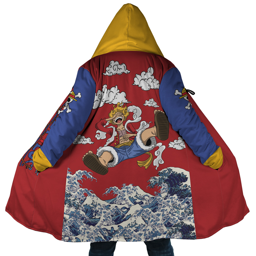 Monkey D Luffy Gear 5 Sea Wave One Piece Dream Cloak Coat
