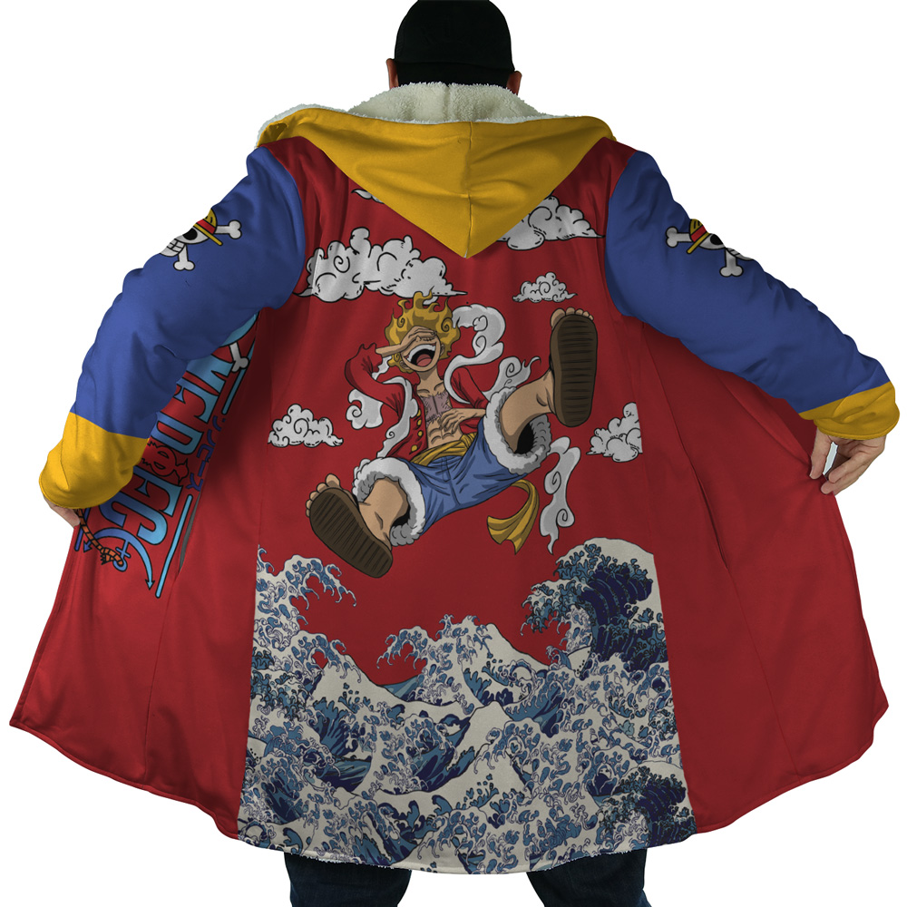 Monkey D Luffy Gear 5 Sea Wave One Piece Dream Cloak Coat - Image 2