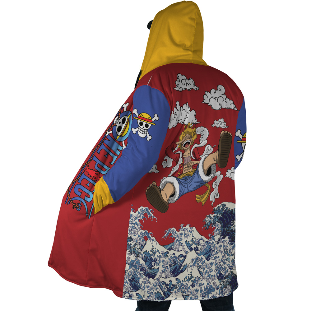 Monkey D Luffy Gear 5 Sea Wave One Piece Dream Cloak Coat - Image 3