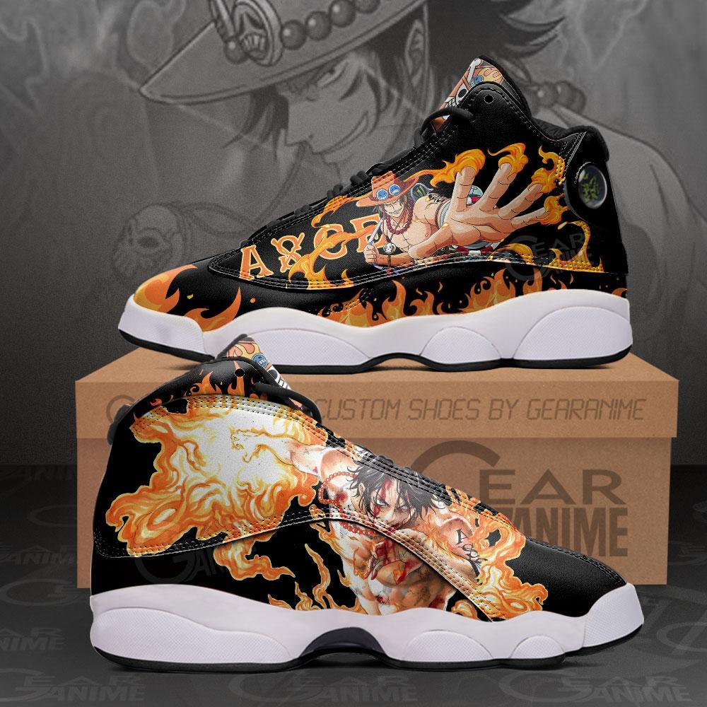 One Piece Portgas D Ace JD 13 Sneakers - Image 3