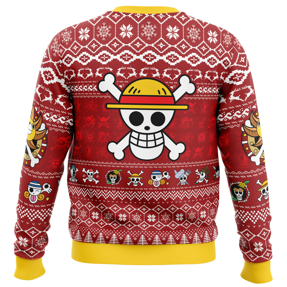 Merry Mugiwara Pirates One Piece Ugly Christmas Sweater - Image 2