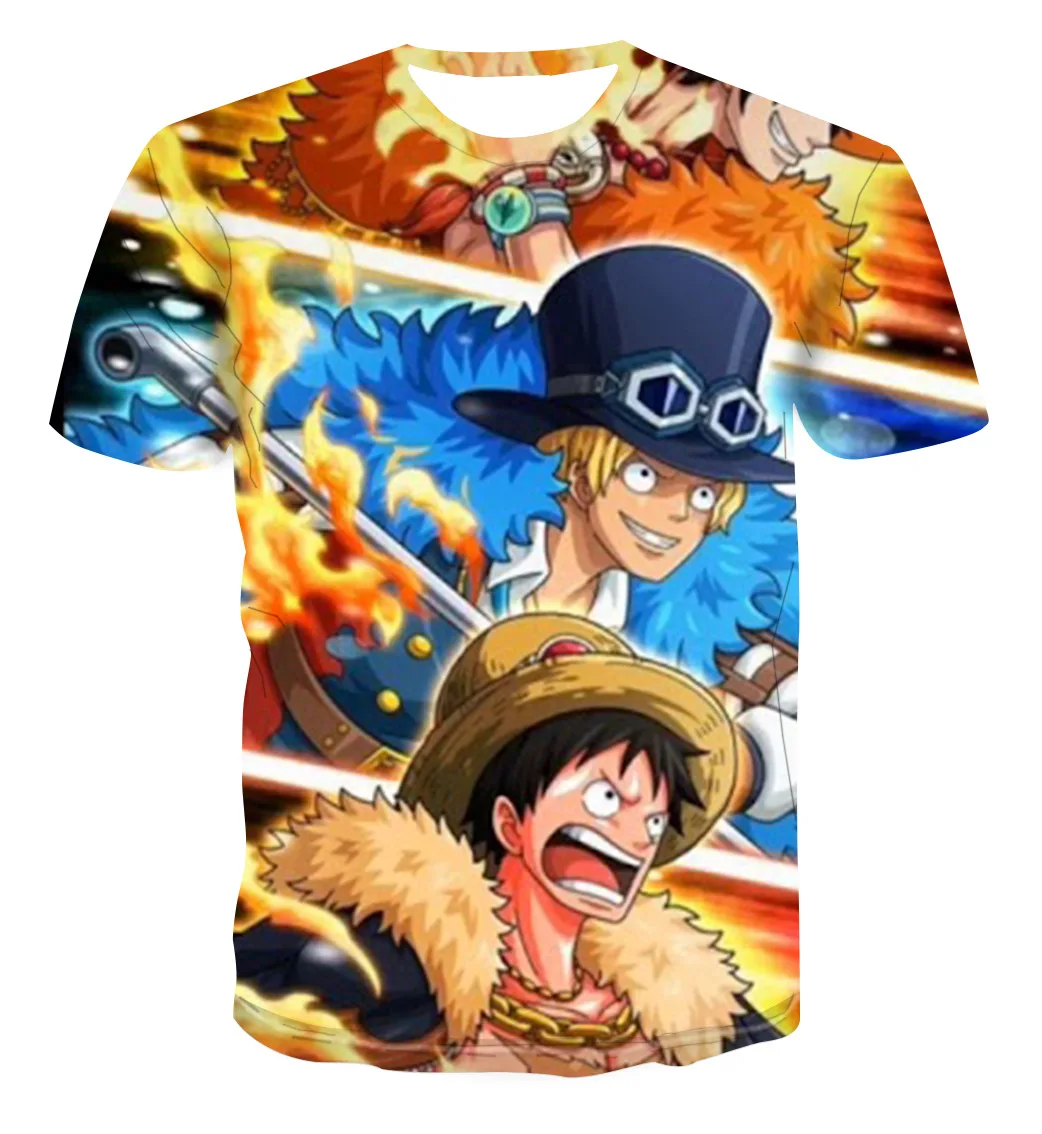 New Anime One Piece Luffy Fashion Kids Boy Girl Children T Shirt 3D Casual Summer Men 14 - One Piece EU Store