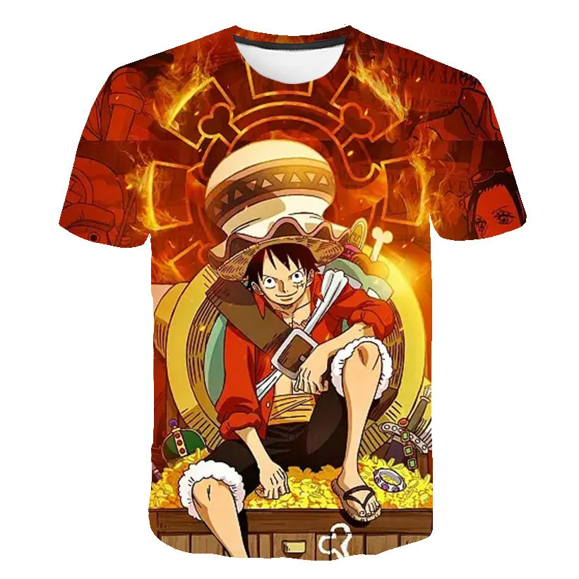 New Anime One Piece Luffy Fashion Kids Boy Girl Children T Shirt 3D Casual Summer Men 15 - One Piece EU Store