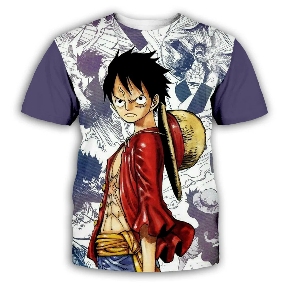 New Anime One Piece Luffy Fashion Kids Boy Girl Children T Shirt 3D Casual Summer Men 3 1 - One Piece EU Store