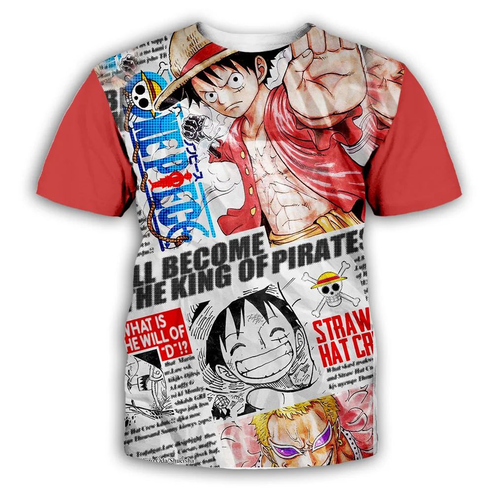 New Anime One Piece Luffy Fashion Kids Boy Girl Children T Shirt 3D Casual Summer Men 4 - One Piece EU Store