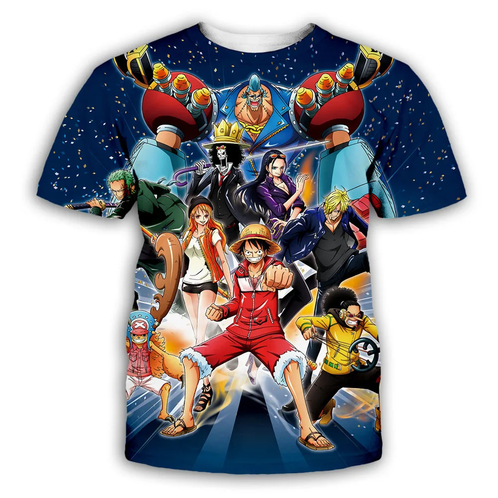 New Anime One Piece Luffy Fashion Kids Boy Girl Children T Shirt 3D Casual Summer Men 8 1 - One Piece EU Store