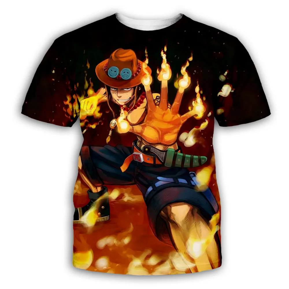 New Anime One Piece Luffy Fashion Kids Boy Girl Children T Shirt 3D Casual Summer Men 9 1 - One Piece EU Store