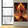 One Piece Angry Realistic Ace Fire Fist Revenge 1pc Wall Art 2 - One Piece EU Store