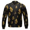 One Piece Belly Monetary Symbol Pattern Bomber Jacket Front - One Piece EU Store