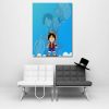 One Piece Chibi And Adult Straw Hat Luffy Blue 1pc Wall Art 2 - One Piece EU Store