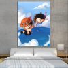 One Piece Chibi Luffy And Ace Jumps In The Ocean 1pc Canvas 1 - One Piece EU Store