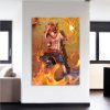 One Piece Fire Fist Ace Fiery Blazing Hot Orange 1pc Canvas 2 - One Piece EU Store