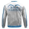 One Piece Marine Uniform Cosplay White Bomber Jacket Back - One Piece EU Store