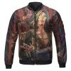 One Piece Nami And Usopp Awesome Fan Art Bomber Jacket Front - One Piece EU Store