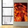 One Piece Portgas D Ace Fire Fist Power Orange 1pc Wall Art 3 - One Piece EU Store