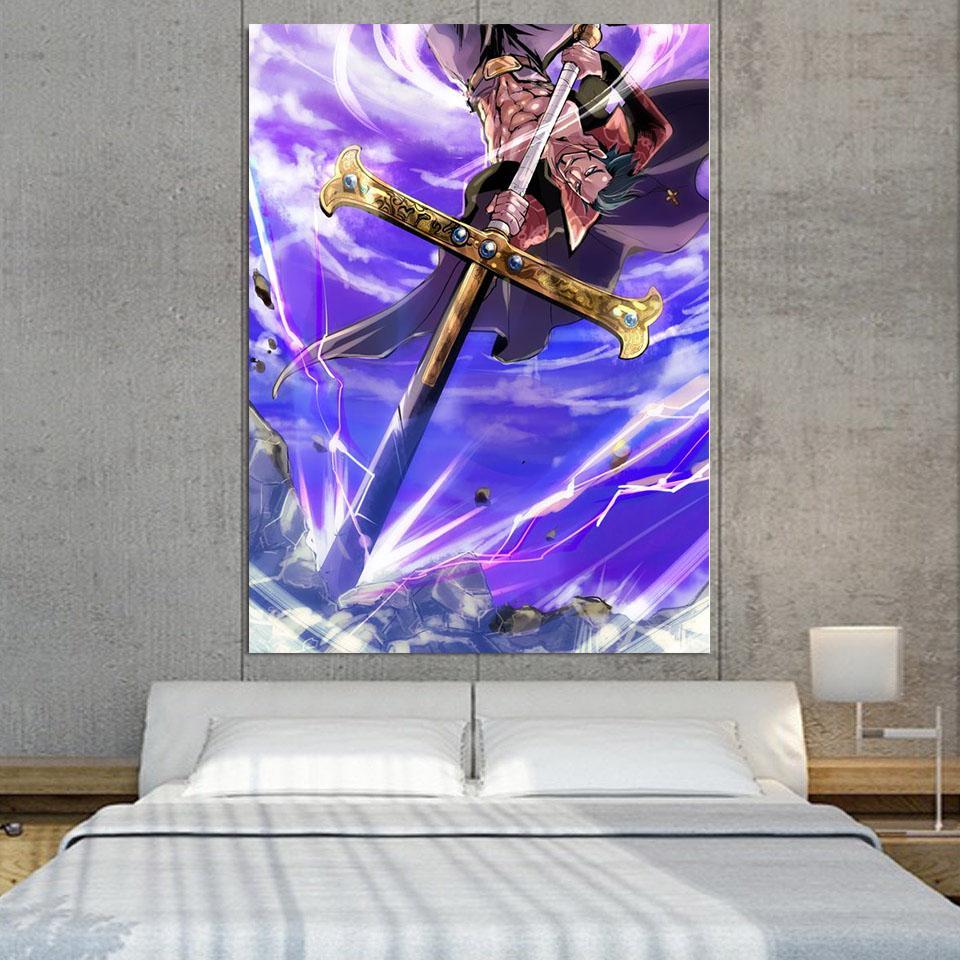 One Piece Shichibukai Dracule Hawk Eyes Mihawk Wall Art