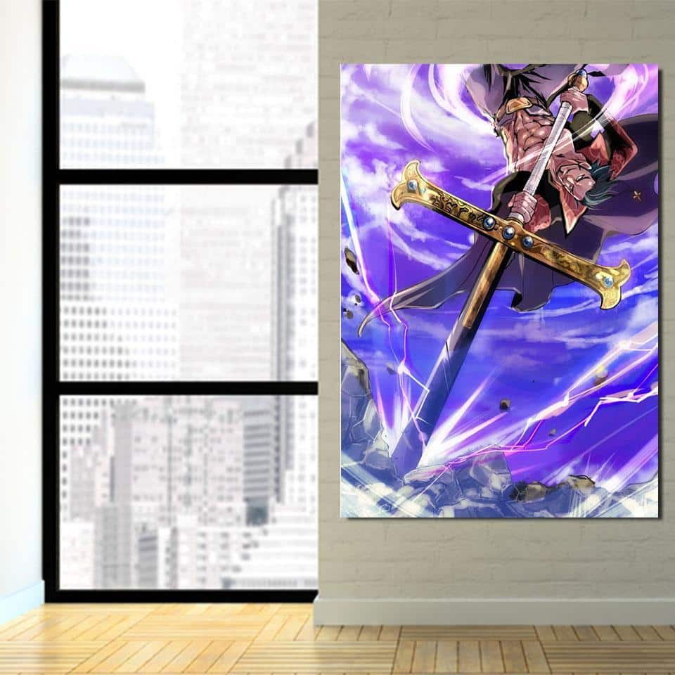 One Piece Shichibukai Dracule Hawk Eyes Mihawk Wall Art - Image 3
