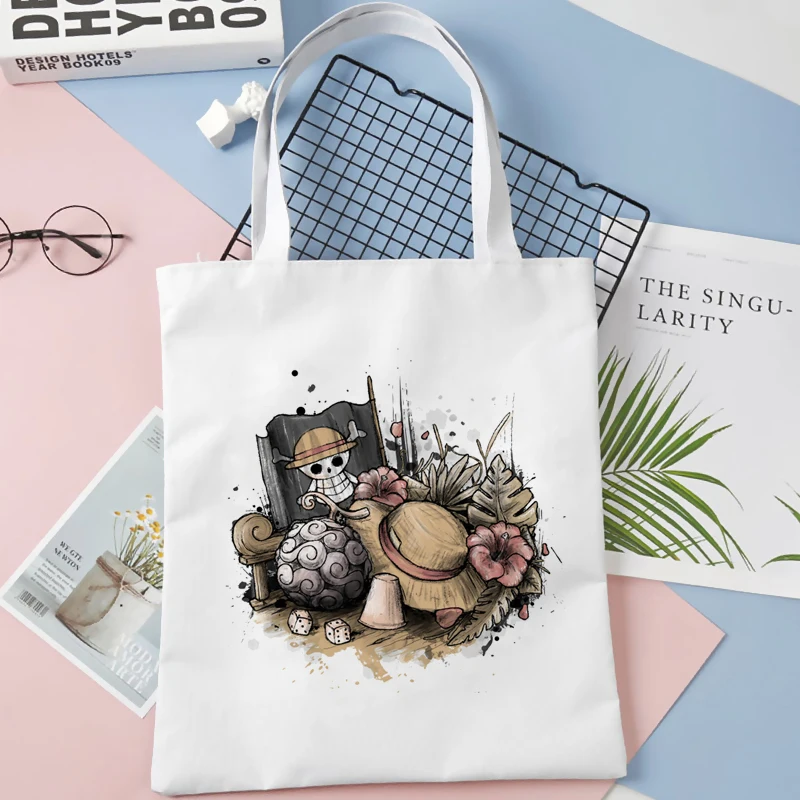 One Piece White Tote Bag