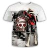 Pirate King Tee Shirt For Male One Piece T shirt Mens Cotton Tshirt Luffy Straw Hat - One Piece EU Store