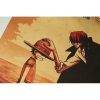 Room Decor Anime One Piece Sea revenge ancient kraft paper printed poster family room decorative aesthetics 4 - One Piece EU Store