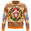 Santa Tony Chopper OP Ugly Christmas Sweater FRONT mockup - One Piece EU Store