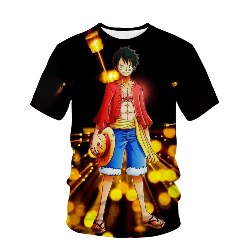 New Animation One Piece Black 3D T-Shirt