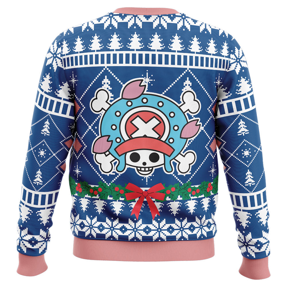Surprised Tony Tony Chopper One Piece Ugly Christmas Sweater - Image 2