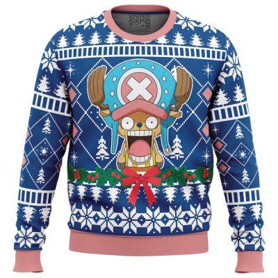 Surprised Tony Tony Chopper One Piece Ugly Christmas Sweater