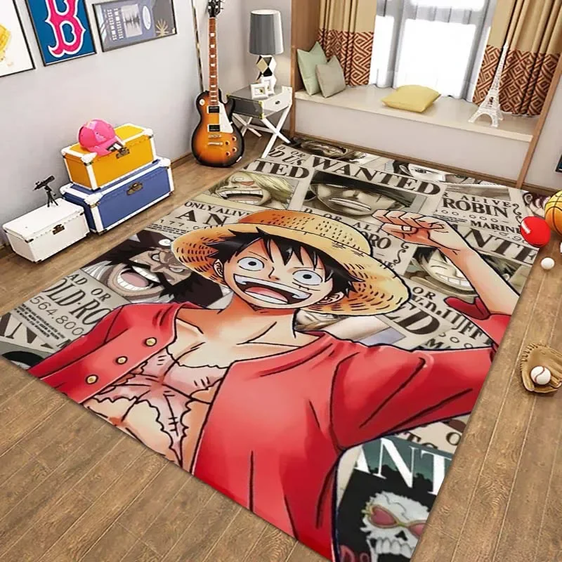 One Piece Luffy Wanted Rug