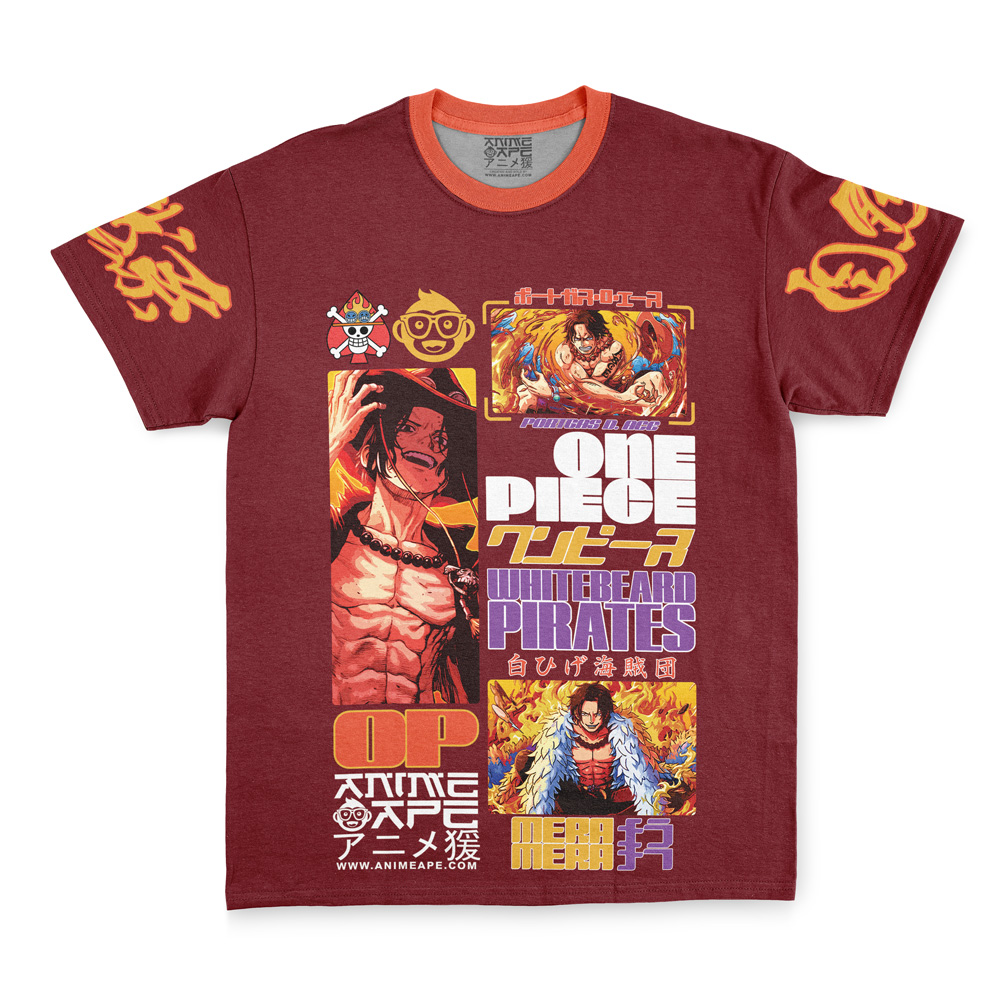 Portgas D. Ace V3 One Piece Streetwear T-Shirt - Image 3