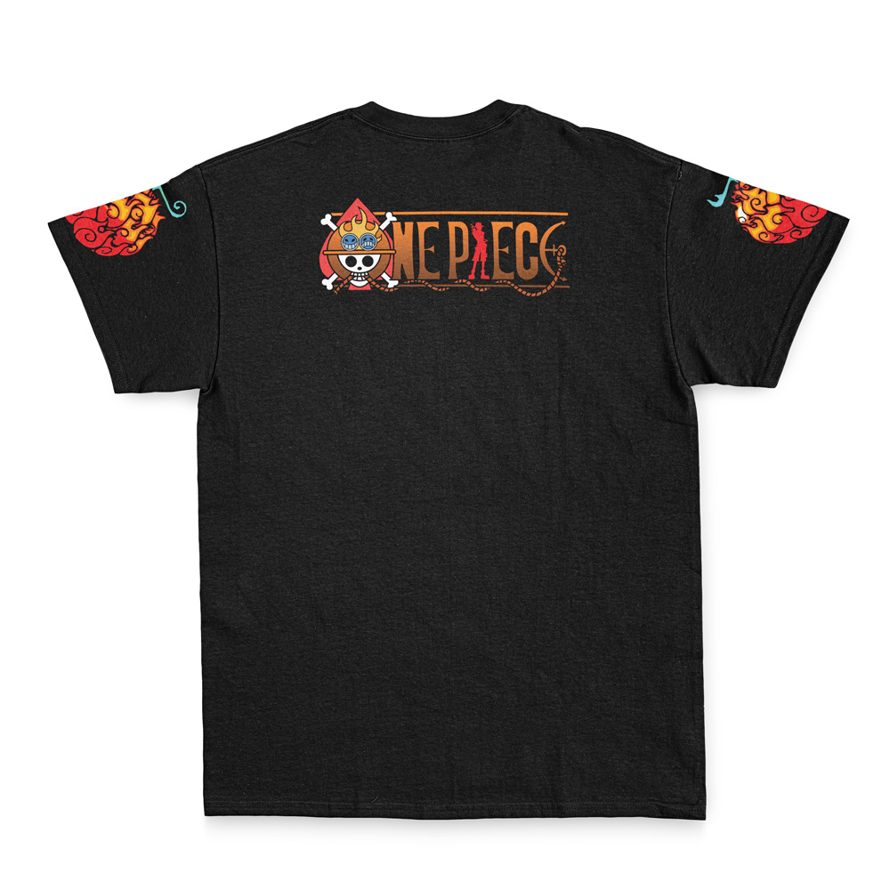 Portgas D. Ace V2 One Piece Streetwear T-Shirt - Image 3