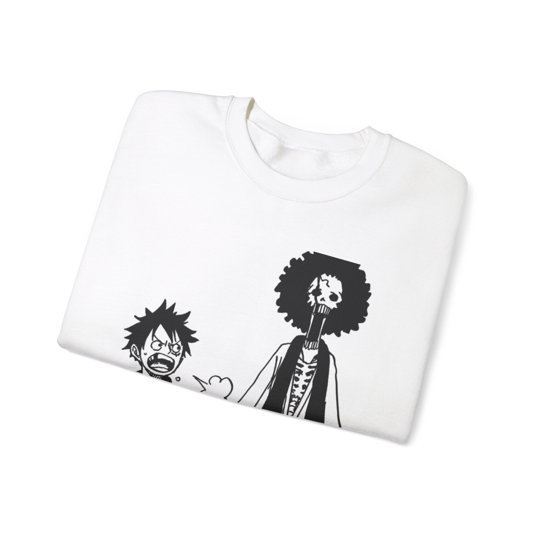 Straw-Hat Luffy x Soul King Brook One Piece Sweatshirt - Image 4