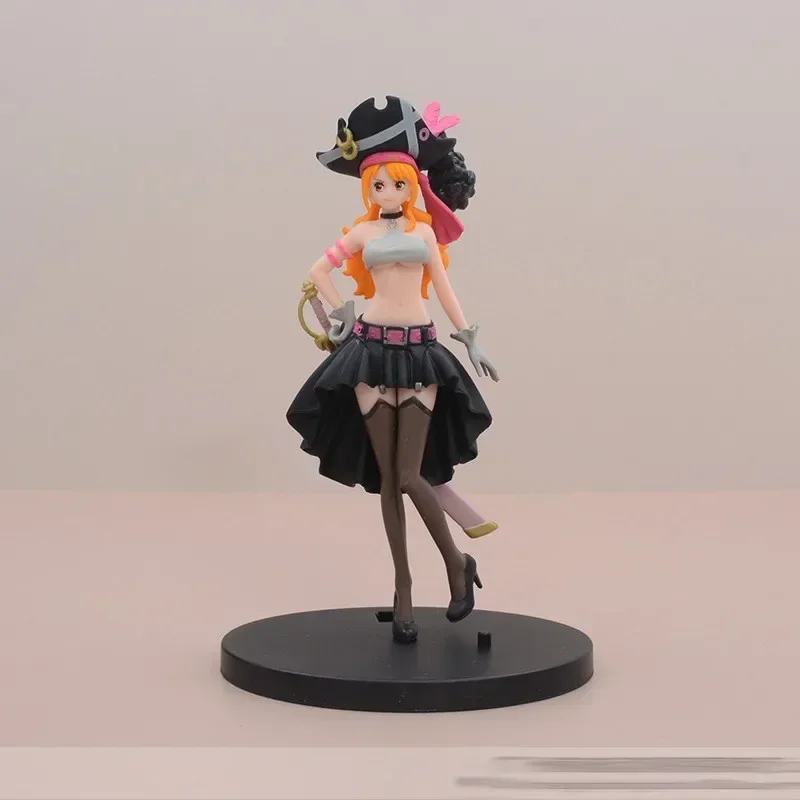 19CM One Piece Nami Black Clothes Action Figure - Image 2