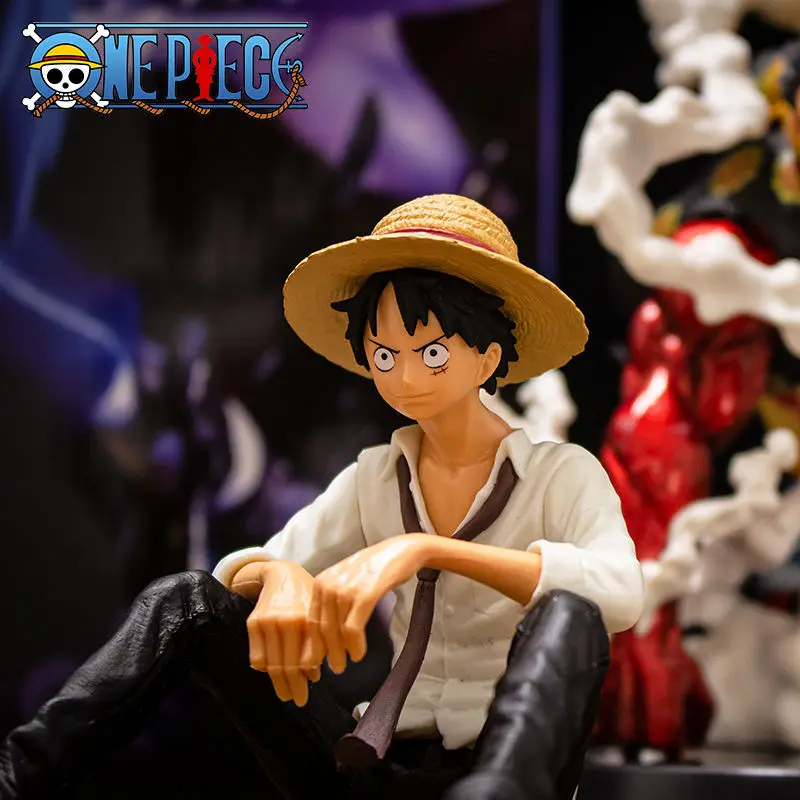 12cm One Piece Luffy Sitting Position Action Figure PVC - Image 3