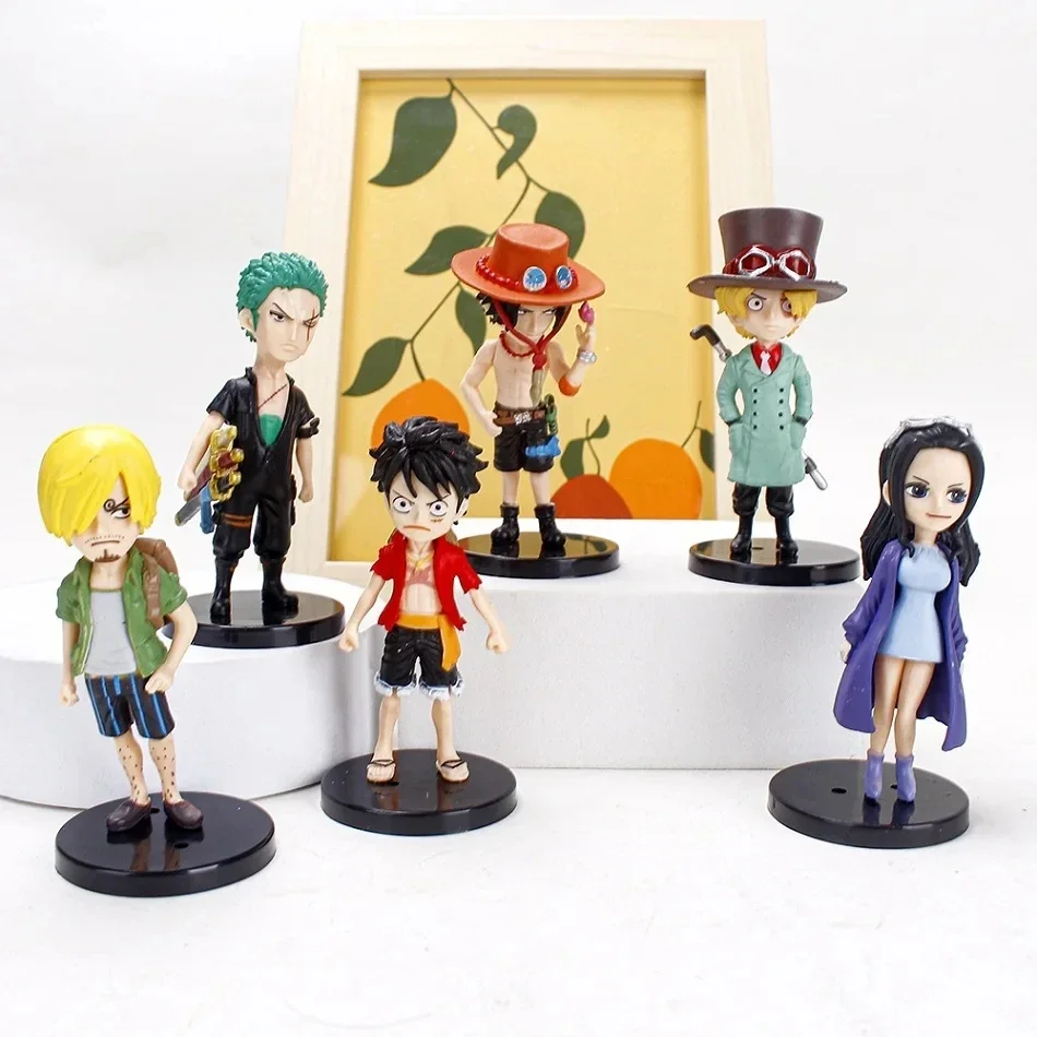 6pcs/set One Piece Action Figure PVC