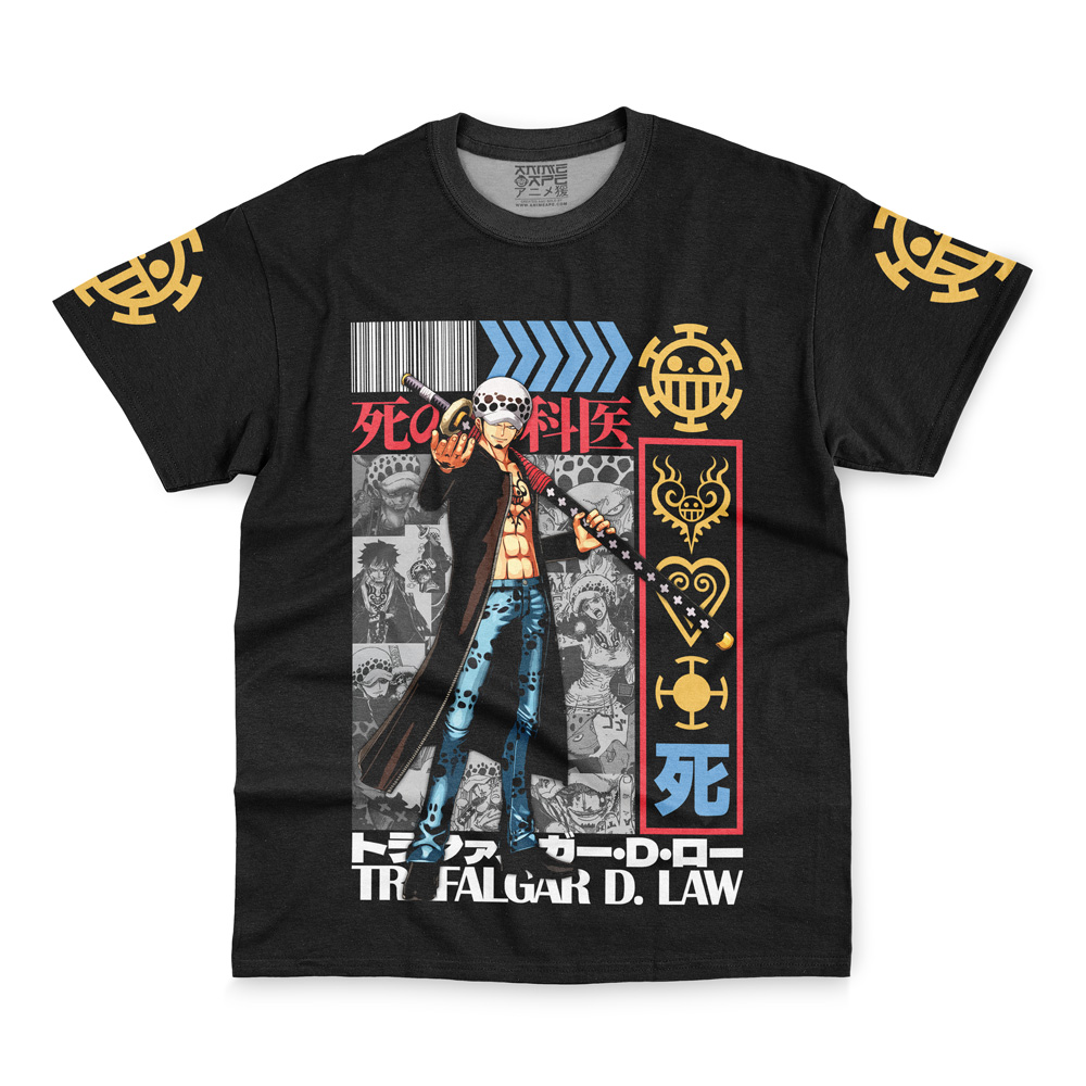 Trafalgar D. Law V2 One Piece Streetwear T-Shirt - Image 2