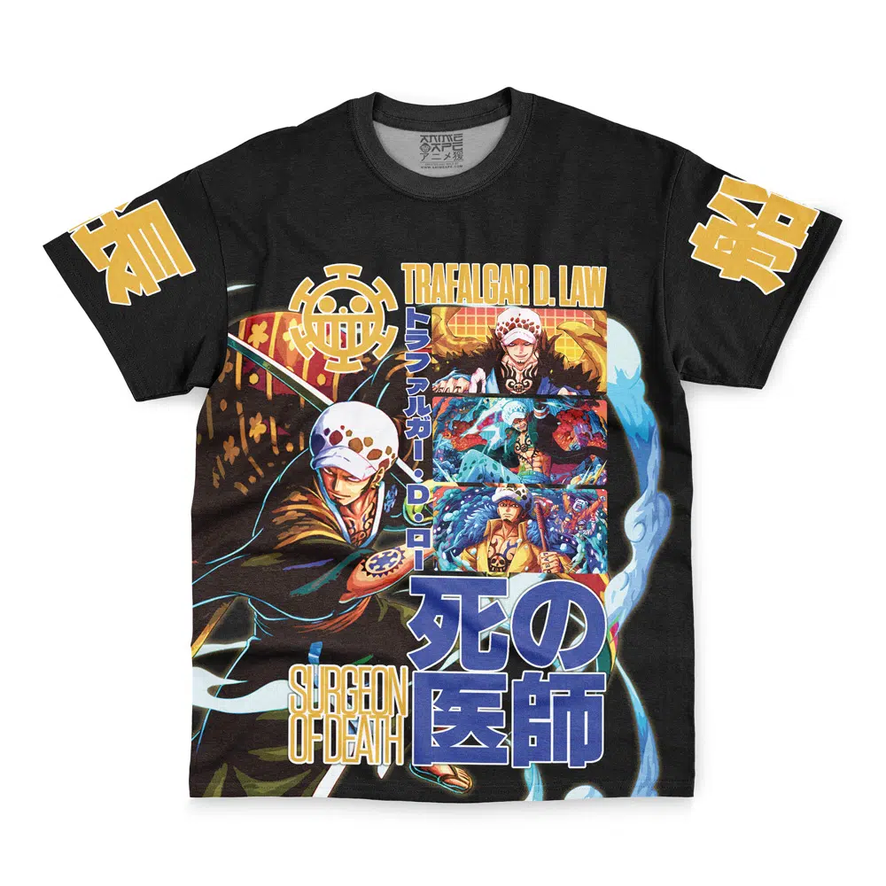 Trafalgar D. Law V3 One Piece Streetwear T-Shirt - Image 2