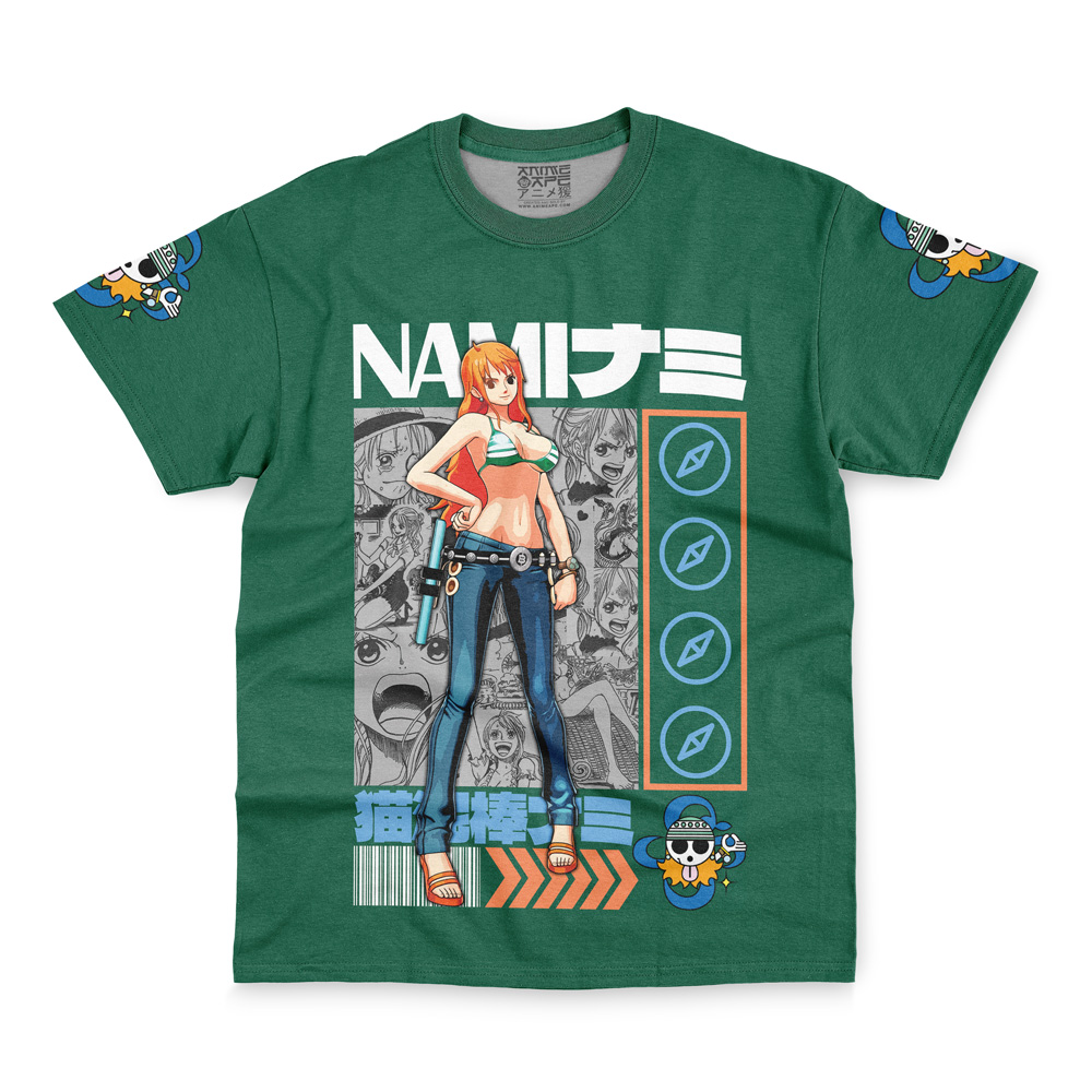 Nami One Piece Streetwear T-Shirt - Image 2