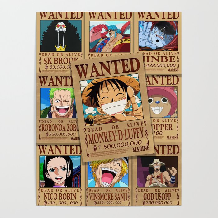 One Piece Wanted Poster